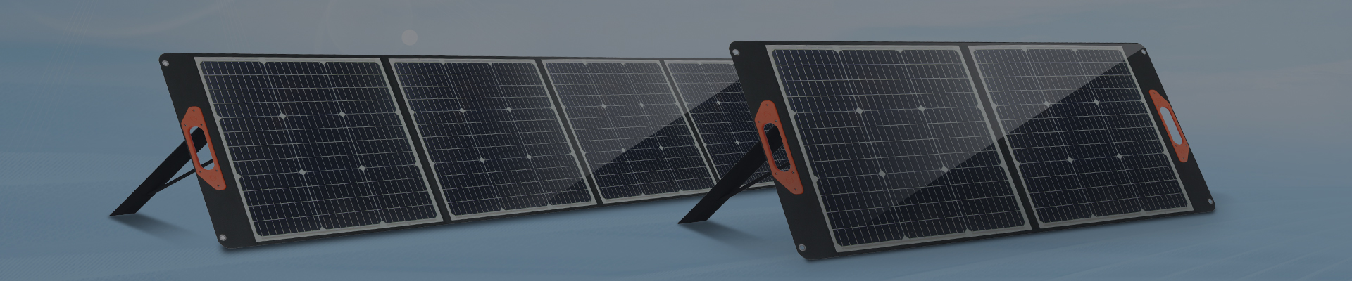 100W black monocrystalline foldable solar panel with smart charging chip for camping