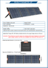 Monocrystalline silicon solar power panel outdoor portable photovoltaic folding bag
