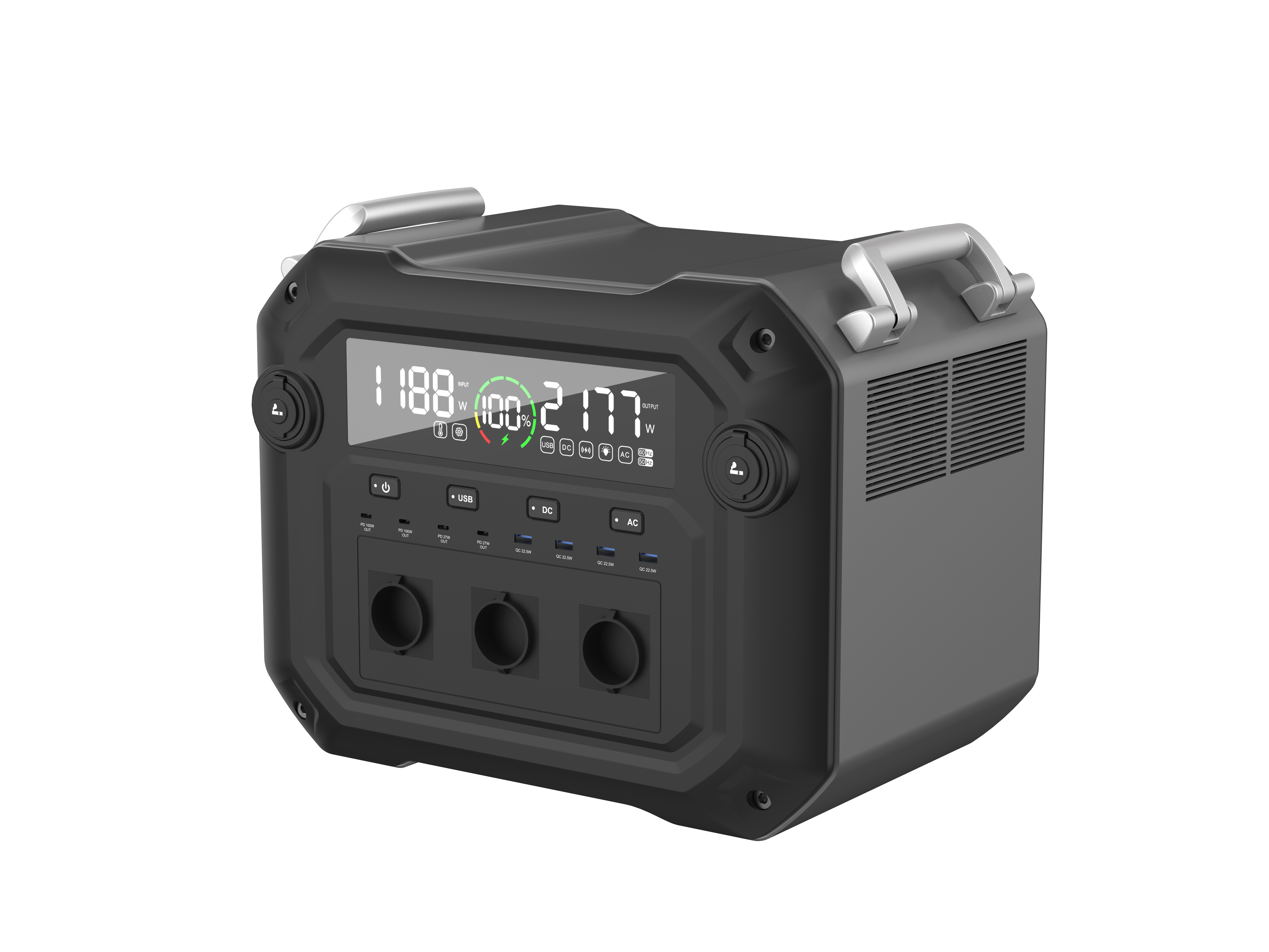 Multiple charging modes 3600W LiFePO4 Family Outdoor camping portable charging station