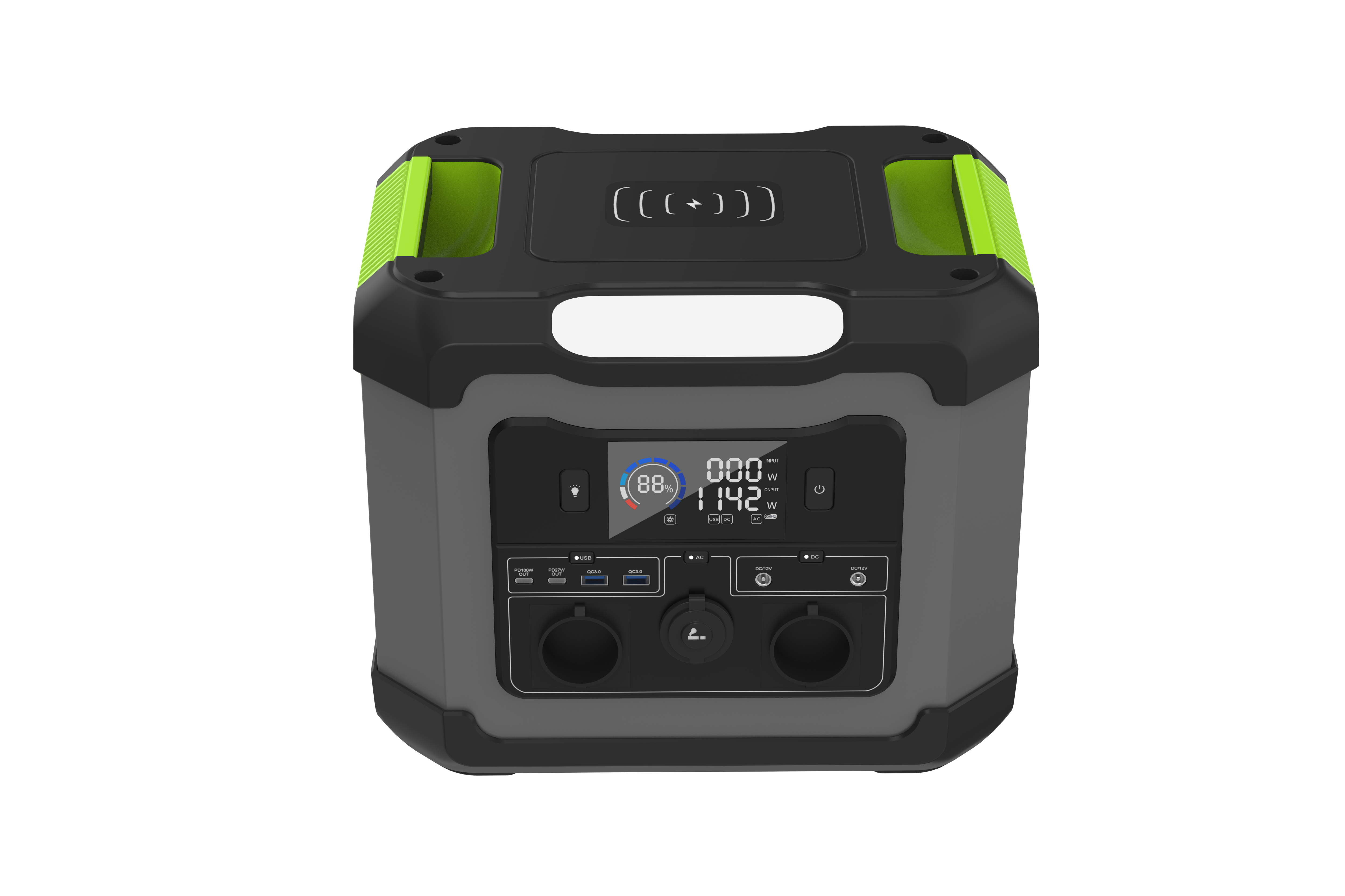 1200WLiFePO4 battery camping portable power station solar generator energy storage