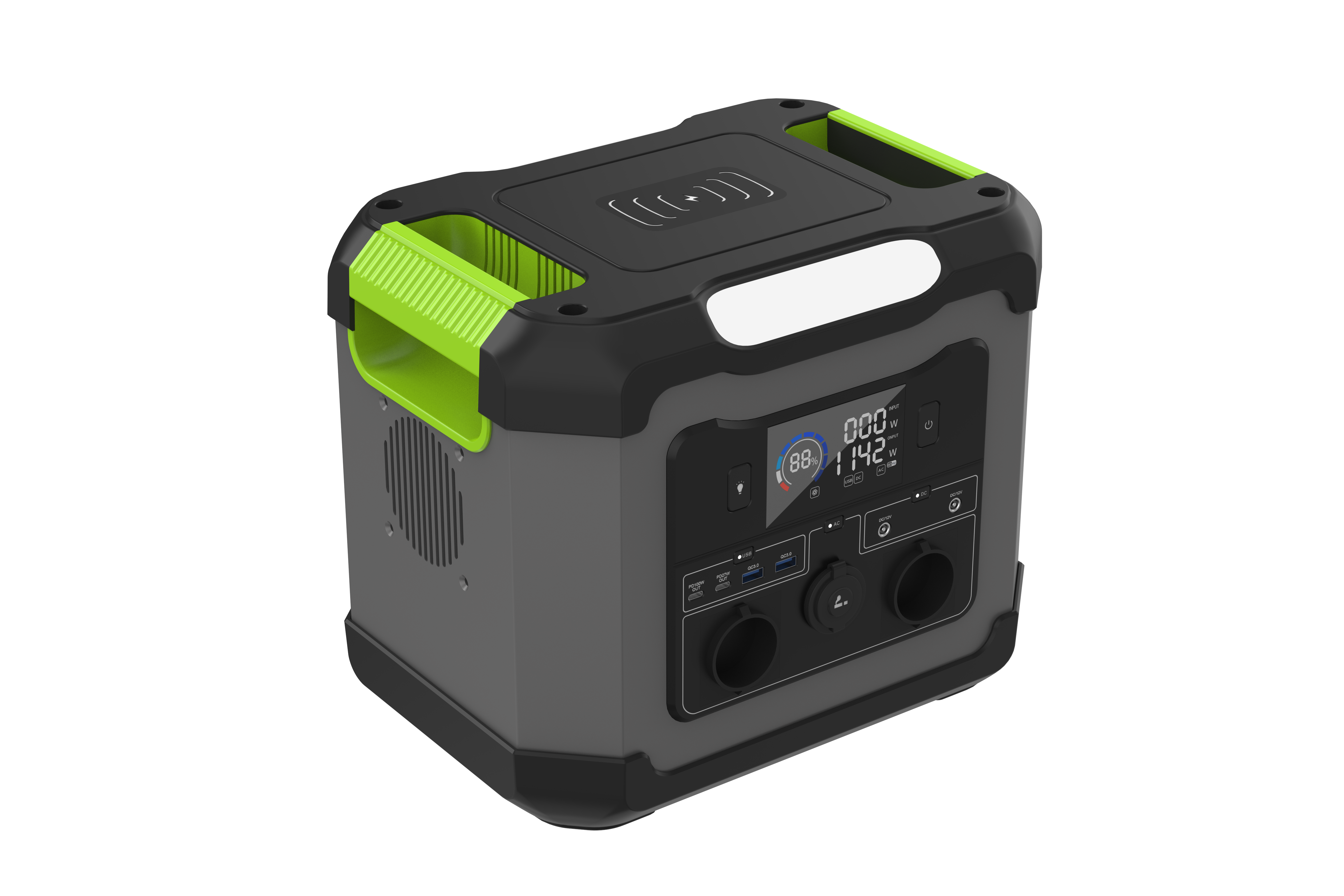 1200WLiFePO4 battery camping portable power station solar generator energy storage