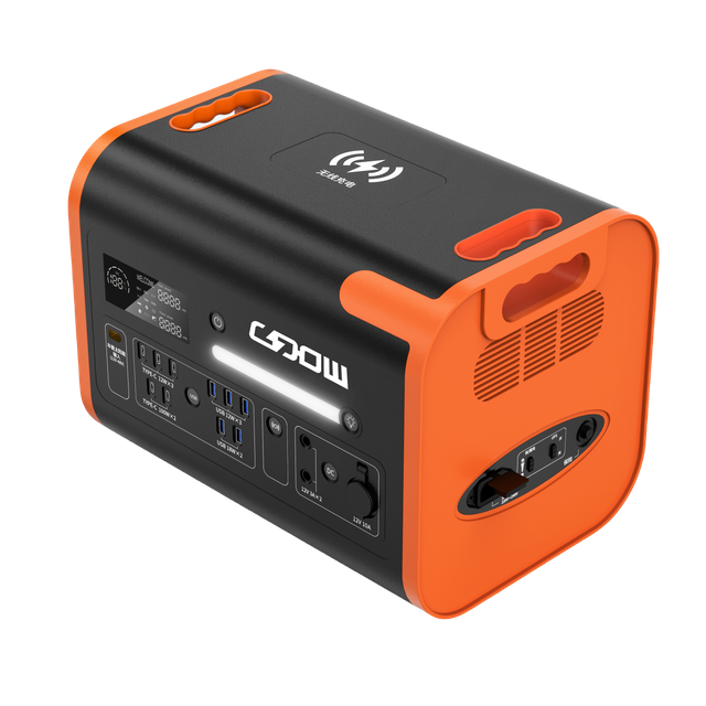 2200W Portable Rechargeable Power Station LiFePO4 Battery Camping Solar Generator