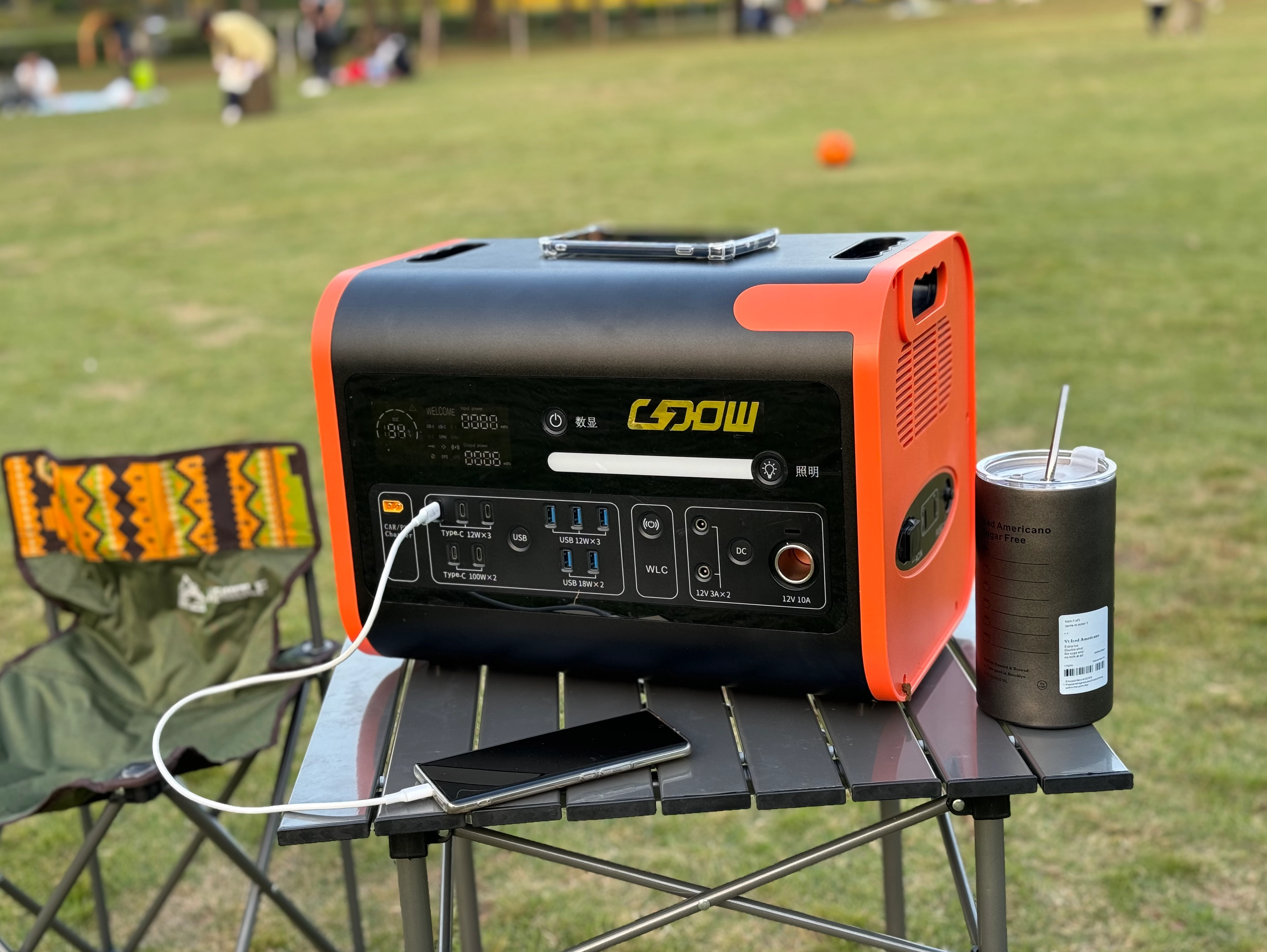 Portable Solar Power Station 5000W 3000W 2000W 1000W 600W 110V 120V 220V AC Output Home Generator With LiFePO4 Battery